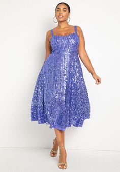 Bustier Flare Sequin Dress | Eloquii Plus Size Birthday Outfit Ideas, Plus Size Birthday Outfit, Plus Size Homecoming Dresses, Plus Size Cocktail Dresses, Very Peri, Plus Size Party Dresses, Bustier Dress, Hoco Dresses, Birthday Dresses