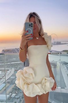 Ruffled Bud Waist One Shoulder Tube Top Hip Dress | Best price | Free shipping! | Check it now! | Bodycon Dress Homecoming, Flower Prom Dress, Summer Black Dress, Tube Top Dress, Dress Women Elegant, Ruffles Fashion, Off Shoulder Fashion, Pleated Mini Dress, فستان سهرة