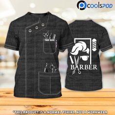 Custom Barber Shirt, Barbershop T Shirt Men Women, Barber Shop Uniform, Gift For A Barber_3305 PRODUCT INFORMATION 100% polyester blended fabric, offers outstanding durability, insulation, and wrinkle resistance. Machine wash in cold with similar colors/no bleach/low iron. Breathable, durable, and easy to care for. Moisture-wicking. Advanced 3D Printing Technology: This makes the NEVER FADE hoodies/shirt with machine washing or hand washing. USA standard size. Please refer to our size chart befo Women Barber, Shop Uniform, Barber Apron, Tropical Pattern, Low Iron, T Shirt Men, Teacher Shirts, Barber Shop, Shirt Men