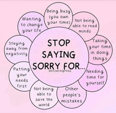 Stop Saying Sorry, Practicing Self Love, Mental Health Facts, Self Inspirational Quotes, Self Healing Quotes, Self Confidence Tips