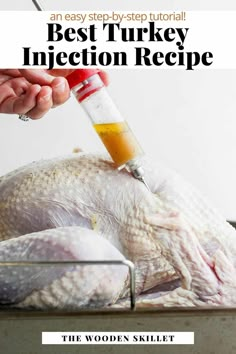 Home Made Turkey Injection, Recipes For Injecting A Turkey, What Should I Inject My Turkey With, Garlic Herb Butter Turkey Injection, Inject A Turkey Recipes, Injection Turkey Recipes, Injecting A Turkey With Butter, What To Inject In A Turkey, Turkey Flavor Injections