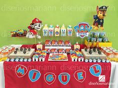 a paw patrol themed birthday party