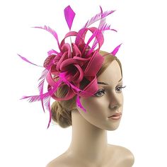 Category:Fascinators,Hats,Headwear; Embellishment:Appliques,Feather,Split Joint,Pure Color,Trim; Gender:Women's; Quantity:1 PC; Style:Vintage,Vintage Style,Elegant,Handmade; Hats Category:Fedora Hat,Veil Hat; Occasion:Party / Evening,Holiday,Tea Party,Horse Race,Ladies Day,Cocktail,Royal Astcot; Material:Polyester / Polyamide,Organza; Front page:WE; Shipping Weight:0.15; Listing Date:02/15/2023; Head Circumference: Mesh Headband, Prom Hair Accessories, Veiled Hats, Prom Accessories, Flower Fascinator, Feather Wedding, Tea Party Hats, Fascinator Headband, Elegant Hats