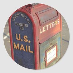 an old mailbox with the letter u s mail on it