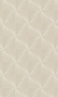 a beige wallpaper with white geometric shapes