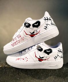 Joker Custom, Custom Air Jordan 1, White Nike Shoes