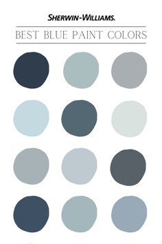 the best blue paint colors for walls and floors in your home, from sherylin williams