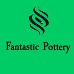 a green background with the words fantastic pottery