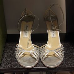 Reposhing This Item I Purchased From @Brownpgt. Loved It, But Ready To Rotate For Something New. Questions? Leave A Comment Below! Silver Strappy Heels, Shoe Inspiration, Silver Heels, Jimmy Choo Shoes, Old Hollywood, Jimmy Choo, Something New, Shoes Women Heels, Shoes Heels