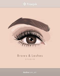 Black Eyelashes, Makeup Eyebrows, Ombre Brown, Permanent Makeup Eyebrows, Female Eyes, Permanent Makeup, Business Card Logo