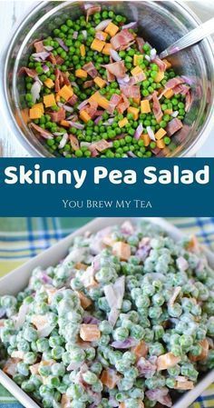 Make our Skinny Pea Salad for only 4 SmartPoints on Weight Watchers FreeStyle Plan! A delicious classic side dish that everyone loves and can prepare in just minutes! Weight Watchers Sides, Weight Watchers Pasta, Weight Watchers Salad, Smart Points, Ww Recipes, Cooking Oil, Weight Watchers Meals