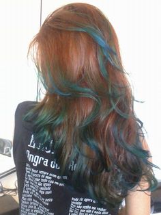 Underlights Hair, Blue Highlights, Dye My Hair, Hair Dye Colors, Hair Inspiration Color, Cut My Hair