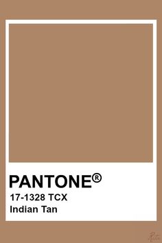 pantone's tan color is shown with the text pantone 6 1 / 3 tc