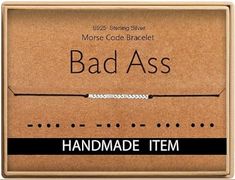 This "Bad A$$" bracelet makes a fantastic gift for the beautiful women in your life. All secret Morse Code bracelets are packed in pretty wooden boxes. | Funny Quotes | Office Gifts | Thank you Gifts | Funny Gift Ideas | Funny Gifts for Friends | As an Amazon Associate, I earn from qualifying purchases. Inspirational Gifts For Women, Morse Code Bracelets, Code Bracelets, Funny Gifts For Women, Funny Gifts For Friends, Silver Bracelets For Women, Morse Code Bracelet, Funny Christmas Gifts, Morse Code