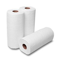 two rolls of toilet paper on a white background