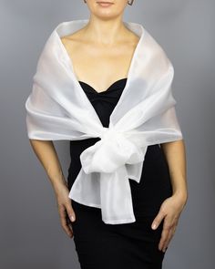 A very elegant organza shawl for your wedding party or evening dress. Made of a 2 tone organza / double layer.  Color: off white / light cream (other colors are available) Sizes: S-M (160/170 cm long) or L-XL (190 cm long) (for larger ladies)  You can use it as a wrap, shawl or stola. WE have matching bags in our Etsy Shop! WE accept credit cards! Elegant White Formal Veil, Elegant White Evening Veil, Elegant White Shawl For Spring, Elegant White Summer Veil, Elegant White Veil For Ceremony, Elegant White Ceremony Veil, Elegant Sheer Organza Veil, Formal Organza Shawl, Elegant Fitted White Shawl