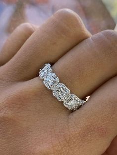 Unique Gold Wedding Bands, Wedding Ring Princess, Diamond Ring Eternity, Unique Gold Wedding Rings, Solid Gold Wedding Band, Hand Jewelry Rings, Band Wedding Ring, Simple Engagement, Mens Gold Wedding Band