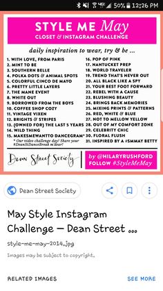 the instagram page for style me may