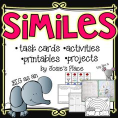 a poster with the words smiles on it and an elephant holding a piece of paper