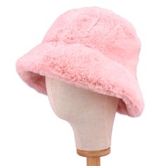 Faux Fur Bucket Style Hat Size : One Size Color : Pink Theme : Fur Hat Only P 2869 H Pink Fur Bucket Hat, Bucket Hat Style, Fur Bucket, Faux Fur Bucket Hat, Fur Bucket Hat, Pink Theme, Pink Fur, Hat Style, White Leopard