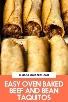 Crispy oven baked taquitos. Oven Baked Beef Taquitos, Beef Toqitoes, Oven Taquitos Corn Tortillas, Corn Tortilla Ground Beef, Refried Beans Taquitos, Taco Bake Corn Tortillas, Ground Beef Tacos Corn Tortillas, Homemade Beef Taquitos, Easy Ground Beef Taquitos