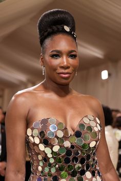 venus-williams-attends-the-2024-met-gala- Venus Williams, Hair And Nails, Nails, Makeup, Hair, Make Up