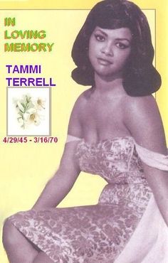 an advertisement for tammi terriel's album in loving memory