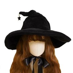 Just found this amazing item on AliExpress. Check it out! $16.31 4％ Off | Halloween Party Dress Decor Masquerade Bandage Bow Wizard Hat Women Gothic Lolita Costume Accessories Retro Witch Hats Witch’s Hat, Wizard Costume Women, Witch Hat Aesthetic, Witch Hat Costume, Cute Witch Hat, Witch Hats Costume, Black Halloween Costumes, Halloween Party Dress, Black Witch Hat