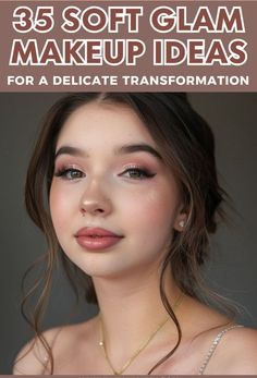 Simple Shimmer Makeup, Easy Make Up For Wedding Guest, Soft Bridal Glam Makeup, Makeup Look For Wedding Guest, Bridal Make Up Soft Glam, Evening Glam Makeup, Damas Makeup, Graduation Makeup Looks, Formal Makeup Looks