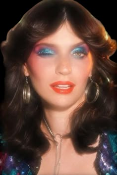 80s Disco Makeup, 1980 Makeup, Glam Rock Makeup