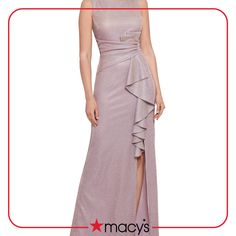 Summer Mother Of The Bride Dresses, Glitter Gown, Knit Gown, Formal Wedding Guest Dress, Evening Dress Collection, Drape Gowns, Dresses Classy, Evening Gown Dresses, Sleeveless Gown