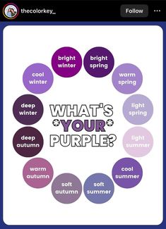 an image of what's your purple? with the words in different colors on it