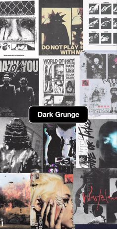 the cover art for dark grunge