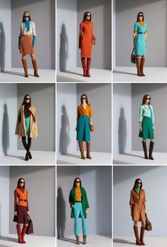 Diane von F prefall 2010 Wardrobe Color Guide, Clothes Capsule Wardrobe, Green Colours, Color Trends Fashion, Trik Fotografi, Warm Autumn