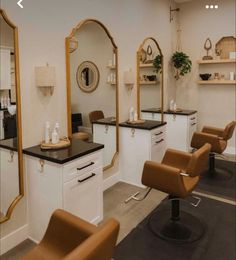 the salon is clean and ready for customers to use