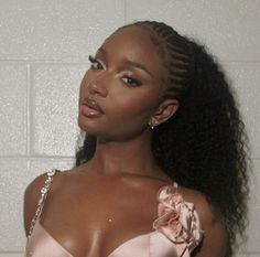 Shuku Ponytail Hairstyles, Ayra Starr Makeup, Ayra Starr Hairstyles, Pink Makeup Black Women, Ayra Starr Braids, Prom Makeup Glam, 90s Black Hairstyles, Makeup Barbie, Hairstyles Afro