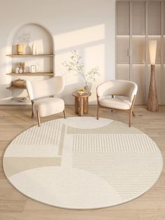 Material: Polyester Create a serene and inviting atmosphere with the Natural Harmony Round Rug. Featuring a soft cream base with elegant, curved line patterns, this round rug brings a sense of balance and calm to any room. Its gentle design and neutral tones make it a perfect fit for minimalist and bohemian spaces, adding warmth and a natural touch to your decor. Dark Room Decor, 90s Room, Fairycore Room, Pastel Bedding, Light Academia Room Decor, Bohemian Room Decor, Artsy Room Decor, Room Decor Grunge, Room Decor Dark