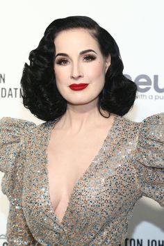 Dita Von Teese Nails, Dita Von Teese Makeup, Opera Garnier, Awards Viewing Party, Viewing Party