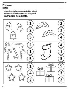 christmas counting worksheet for kids