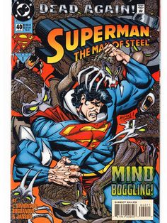 Superman The Man Of Steel Issue 40 DC Comics Back Issues Superman Comic Books, Action Comics 1, Superman Family, Superman Man Of Steel, Superman Comic, Arte Dc Comics, Horror Comics, Image Comics, Comic Book Covers