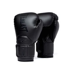 two black boxing gloves sitting on top of each other