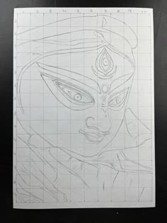 Durga Ji Drawing, Parvati Sketch, Maa Durga Drawing Sketch, Durga Maa Sketch, Bagath Singh, Durga Maa Drawing, Colourful Drawing, Easy Hand Drawings, Iron Man Fan Art