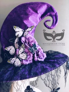 Whimsically enchanting purple theme Witches Hat for Halloween! Sorcerer Witchcraft Hat fits adults. Fun Wizard's to complete Witch costume! C U S T O M I Z A T I O N Get in touch for custom orders! S I Z E Adult size. S H I P P I N G - Processed same day or within 24 hours. 1-2 day guaranteed delivery, add item to cart, click shipping tab for rates. Pls leave a check out note with your need date & contact number Msg for delivery time frames (Include your state/country) C O N T A C T Text: 1-516- Adjustable Purple Hat For Costume, Handmade Purple Party Hat, Purple Costume Hats And Headpieces For Halloween, Whimsical Adjustable Purple Costume Hats And Headpieces, Whimsical Purple Costume Hats For Halloween, Whimsical Purple Halloween Costume Hats And Headpieces, Whimsical Purple Halloween Costume Hat, Fantasy Costume Hats For Halloween Carnival, Fantasy Costume Hats And Headpieces For Halloween Carnival