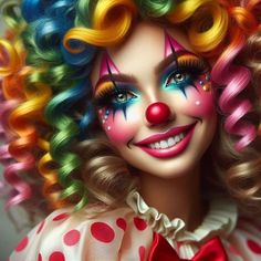 Gangster Clown Makeup, Clown Costume Women, Clown Hair, Gangster Clown, Professional Face Paint, Creepy Halloween Makeup, Halloween Clown