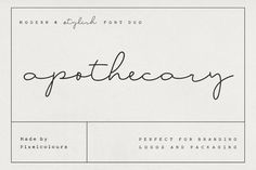 Apothecary Script Font Duo Fonts for tattoos #fontsfortattoos tattoo #tattoo tattoos #tattoos fonts #fonts font #font 7.1598