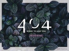 a purple background with leaves and the number forty four on it, which reads 4074 sorry to leaf you