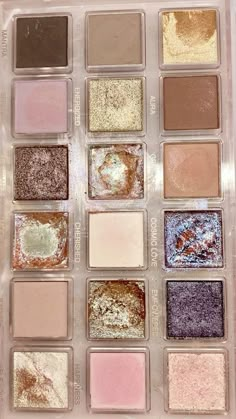 The Best Eyeshadow Palettes, Pink Eyeshadow Palette Aesthetic, Eyeshadow Aesthetic Palette, Aesthetic Makeup Palette, Makeup Palette Aesthetic, Huda Beauty Rose Quartz Palette, Cutesy Makeup, Rose Quartz Palette