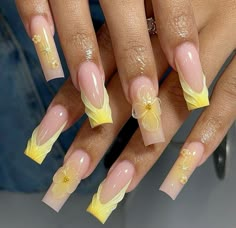 @nailsbysophia17 on Instagram Light Yellow Nails, Yellow Nails Acrylic, Yellow Nails Design, Waste Of Time, Unique Acrylic Nails