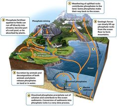 an image of the ocean and landforms that are labeled