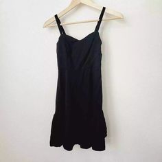 Old Navy black XS smock back flounce short dress summer spaghetti strap | eBay Casual Ruffled Straps Sundress For Party, Casual Sundress With Ruffled Straps For Party, Casual Backless Sundress With Ruffles, Black Strapped Summer Dress, Casual Backless Ruffled Sundress, Flirty Black Slip Dress For Summer, Black Mini Slip Dress For Summer, Summer Mini Dress With Ruffled Adjustable Straps, Flirty Summer Suspender Dress With Ruffled Straps